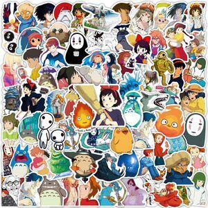 100PCS Studio Ghibli Anime Stickers Vinyl Pack for Laptop Water Bottle Gift